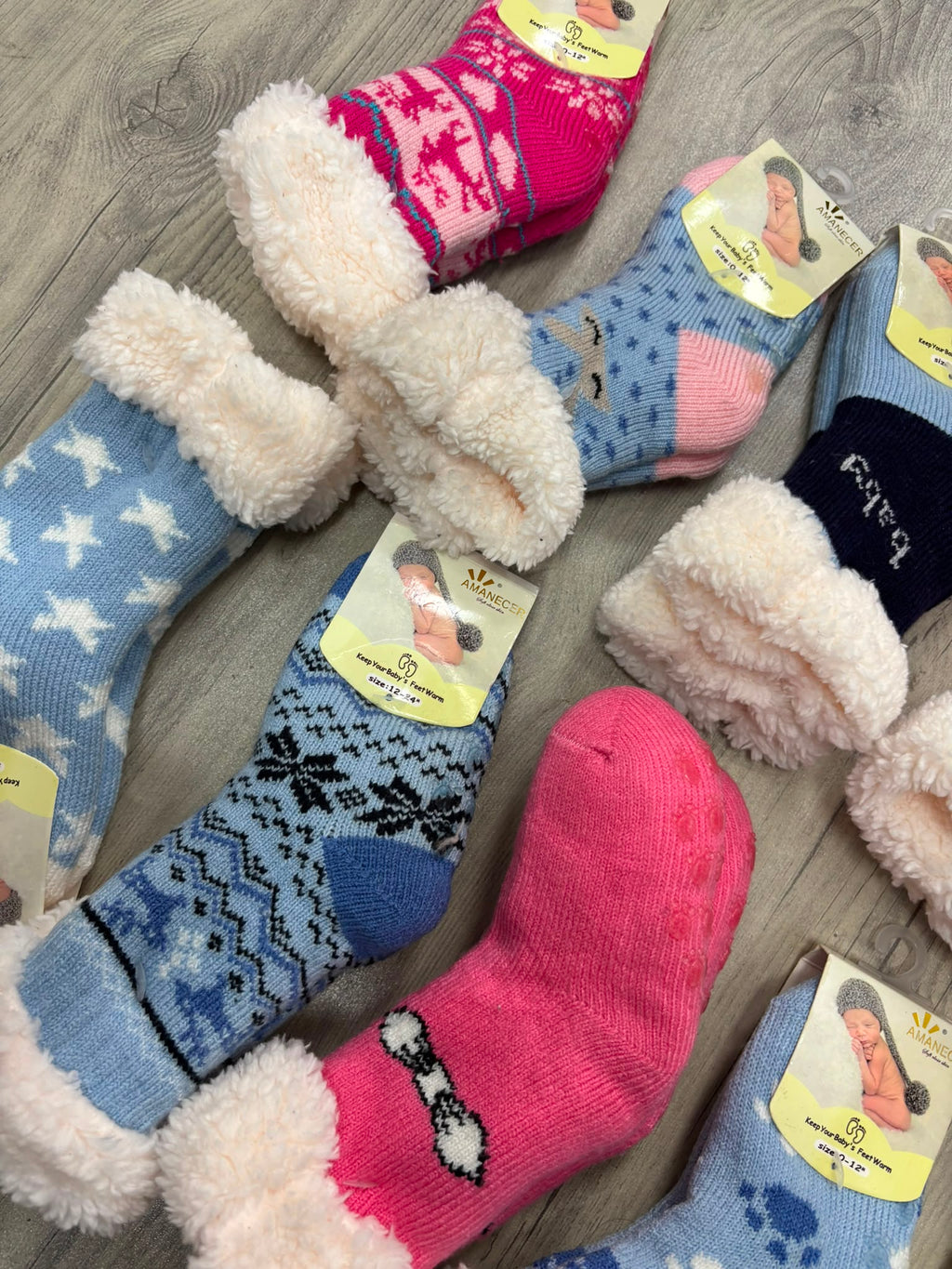 Pack de 2 medias de bebe con antideslizante