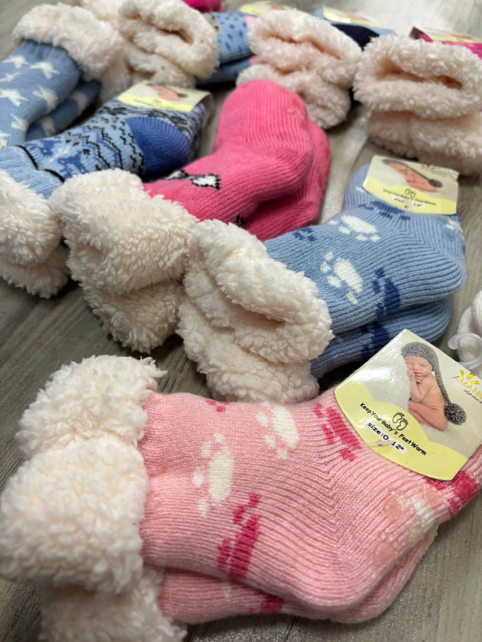 Pack de 2 medias de bebe con antideslizante