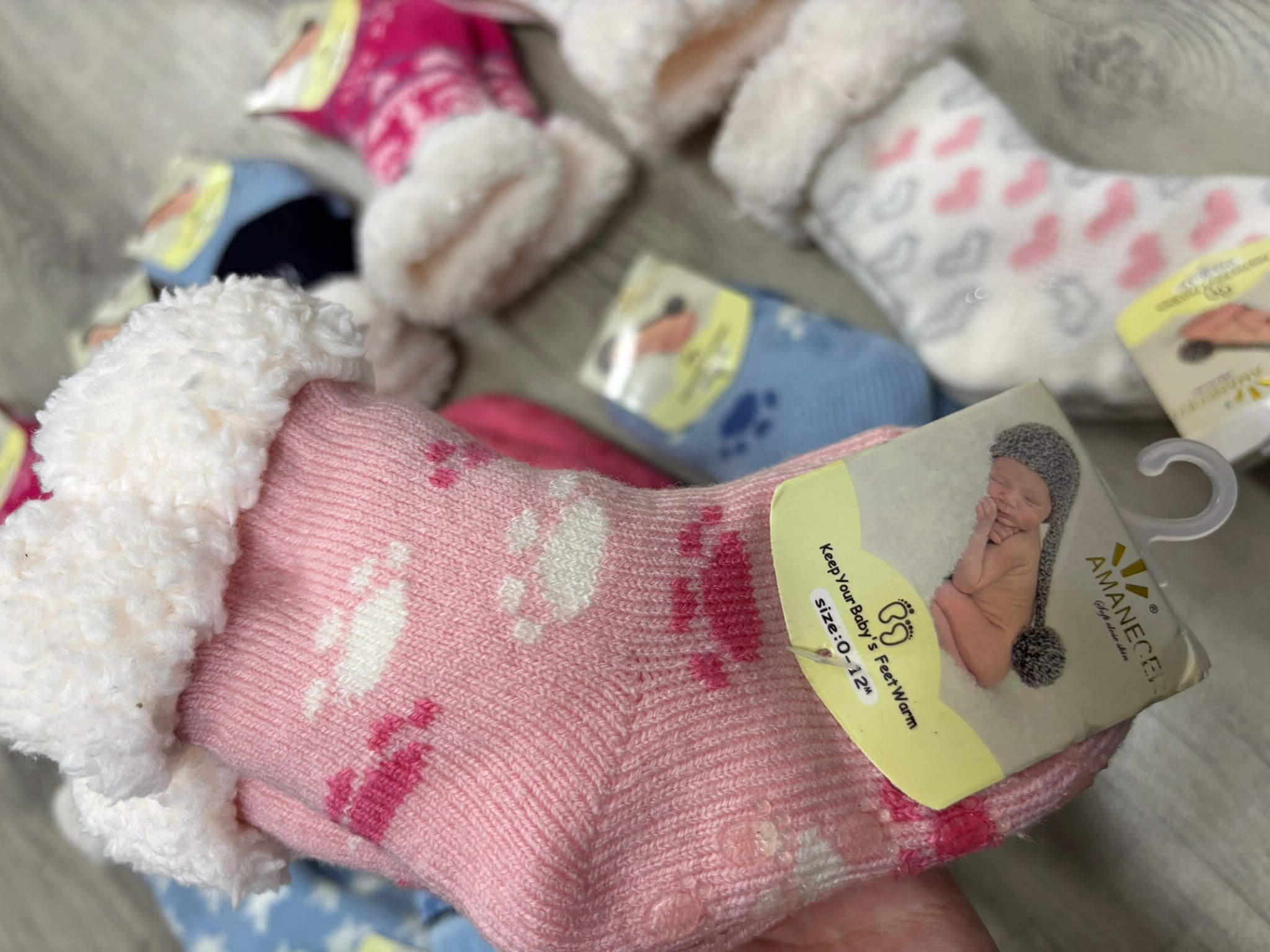 Pack de 2 medias de bebe con antideslizante
