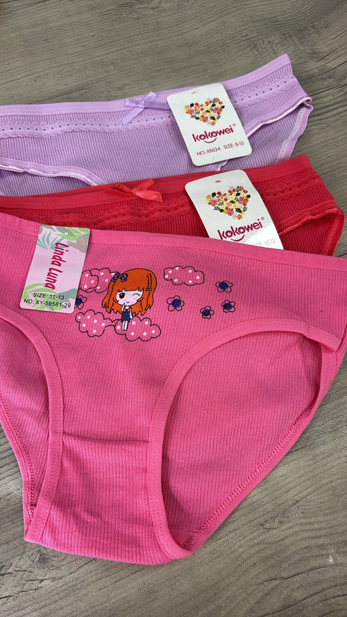 Bombachas de niña de algodón