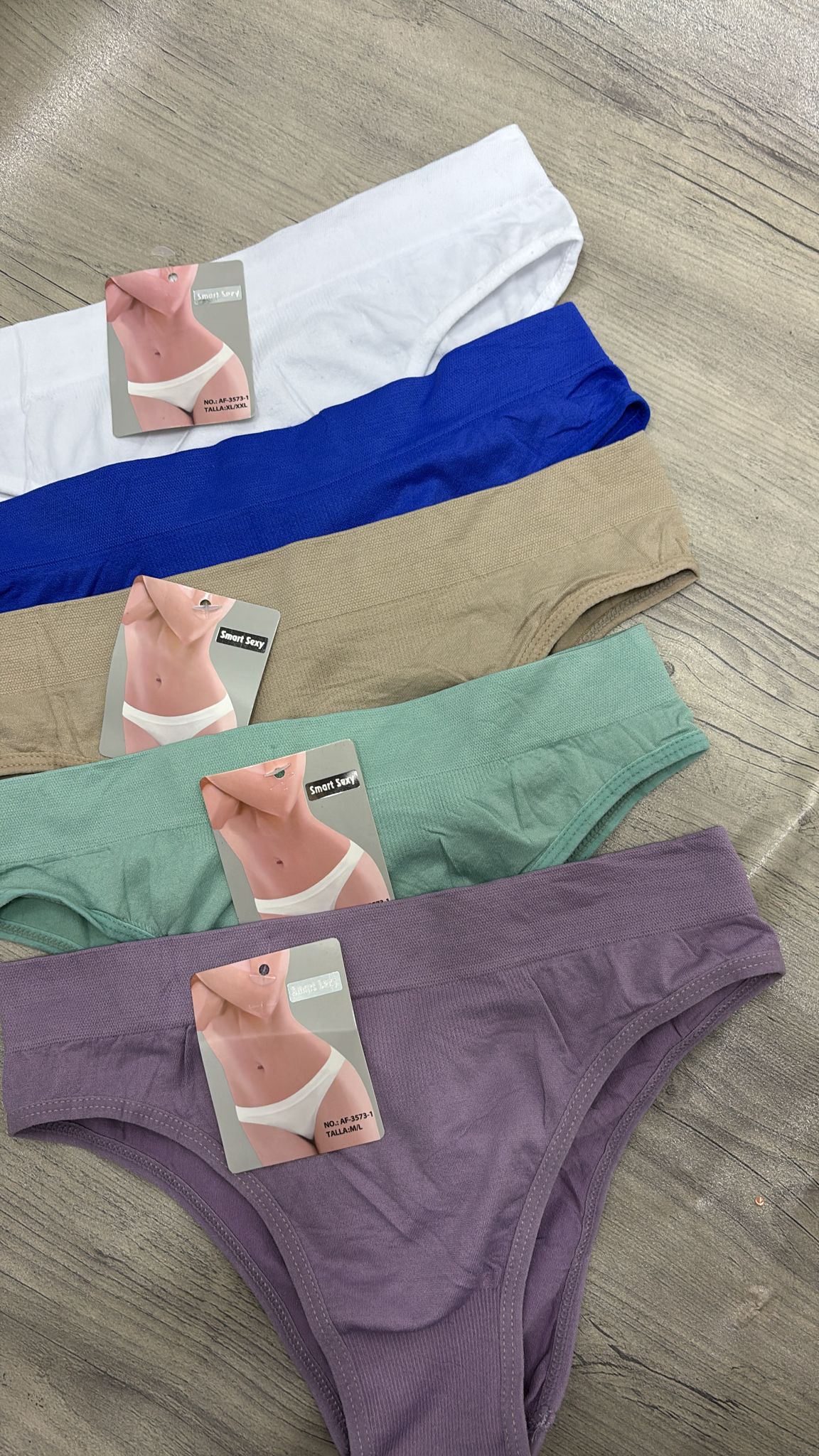 Pack de 6 unidades de bikini de microfibra