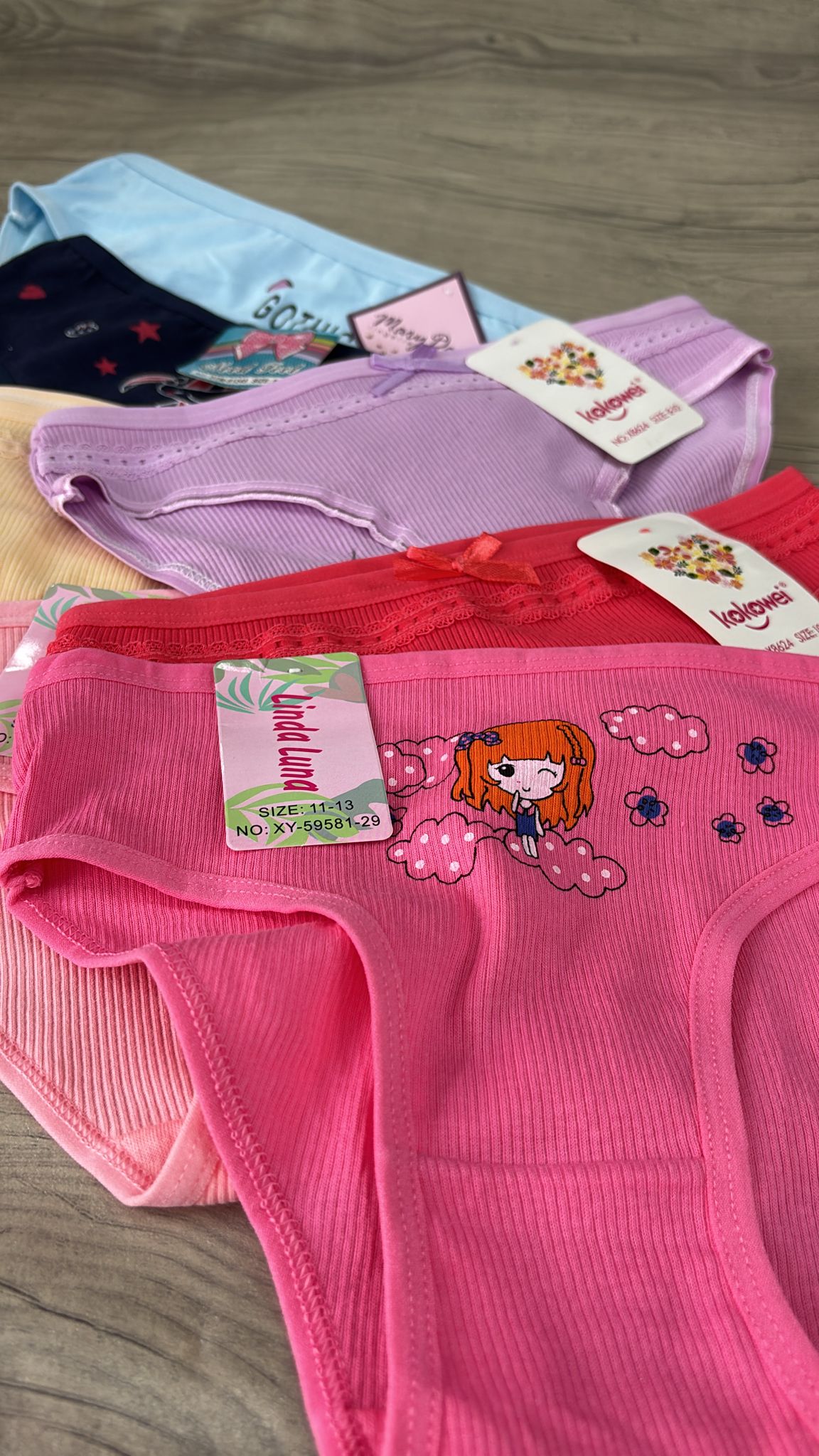 Pack de 6 bombachas de niña